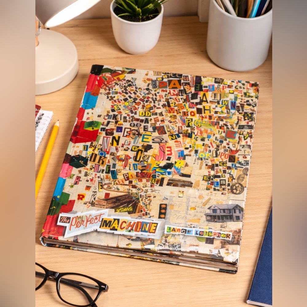 BOOK The Perfect Machine by Lance Letscher Paper Art Illustration Coffee Table